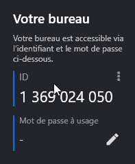 Emplacement de l'identifiant (ID) dans l'assistant de connexion sécurisée